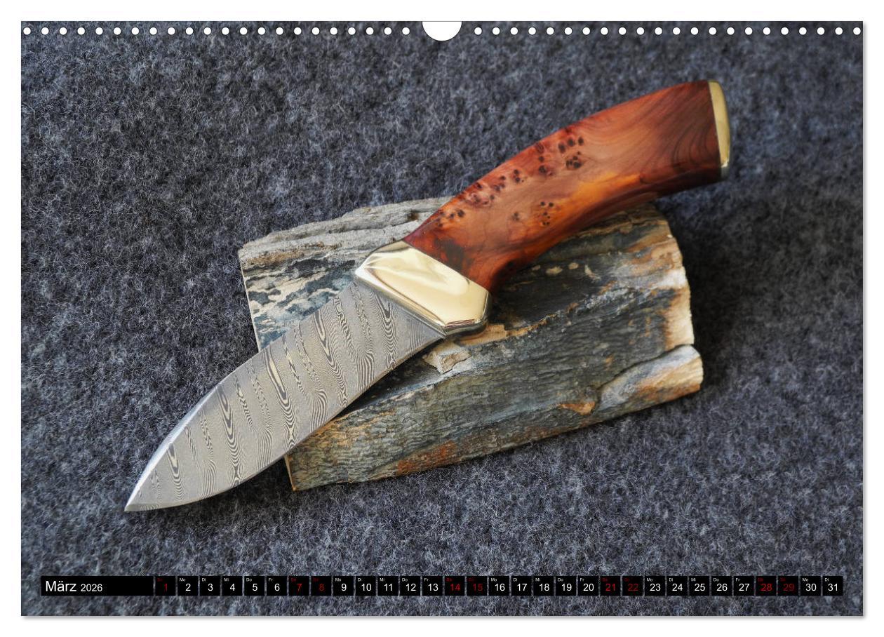 Beispielinhalt (Bild) Damaszener - Messerscharf (Wandkalender 2026 DIN A3 quer), CALVENDO Monatskalender