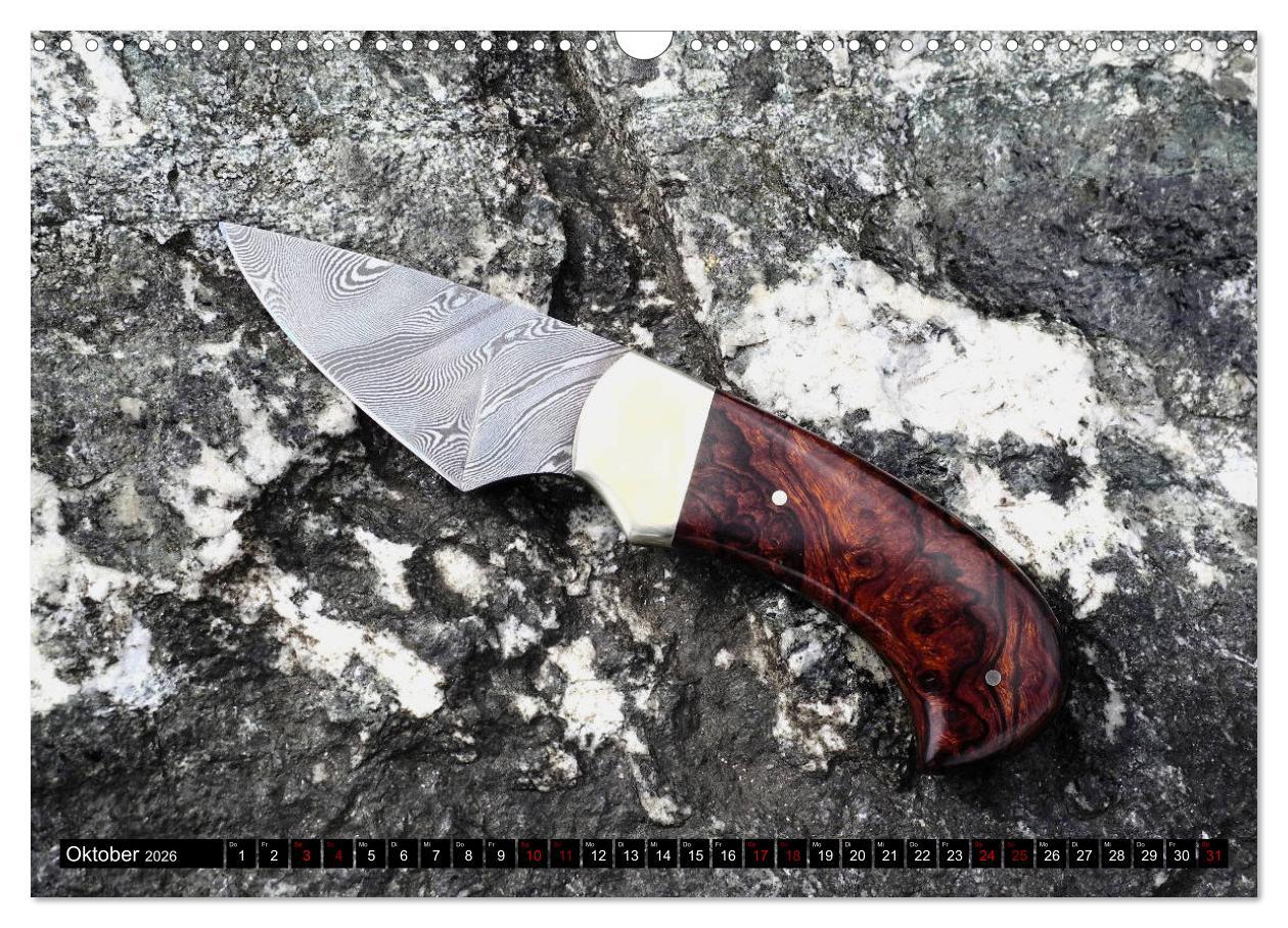 Beispielinhalt (Bild) Damaszener - Messerscharf (Wandkalender 2026 DIN A3 quer), CALVENDO Monatskalender