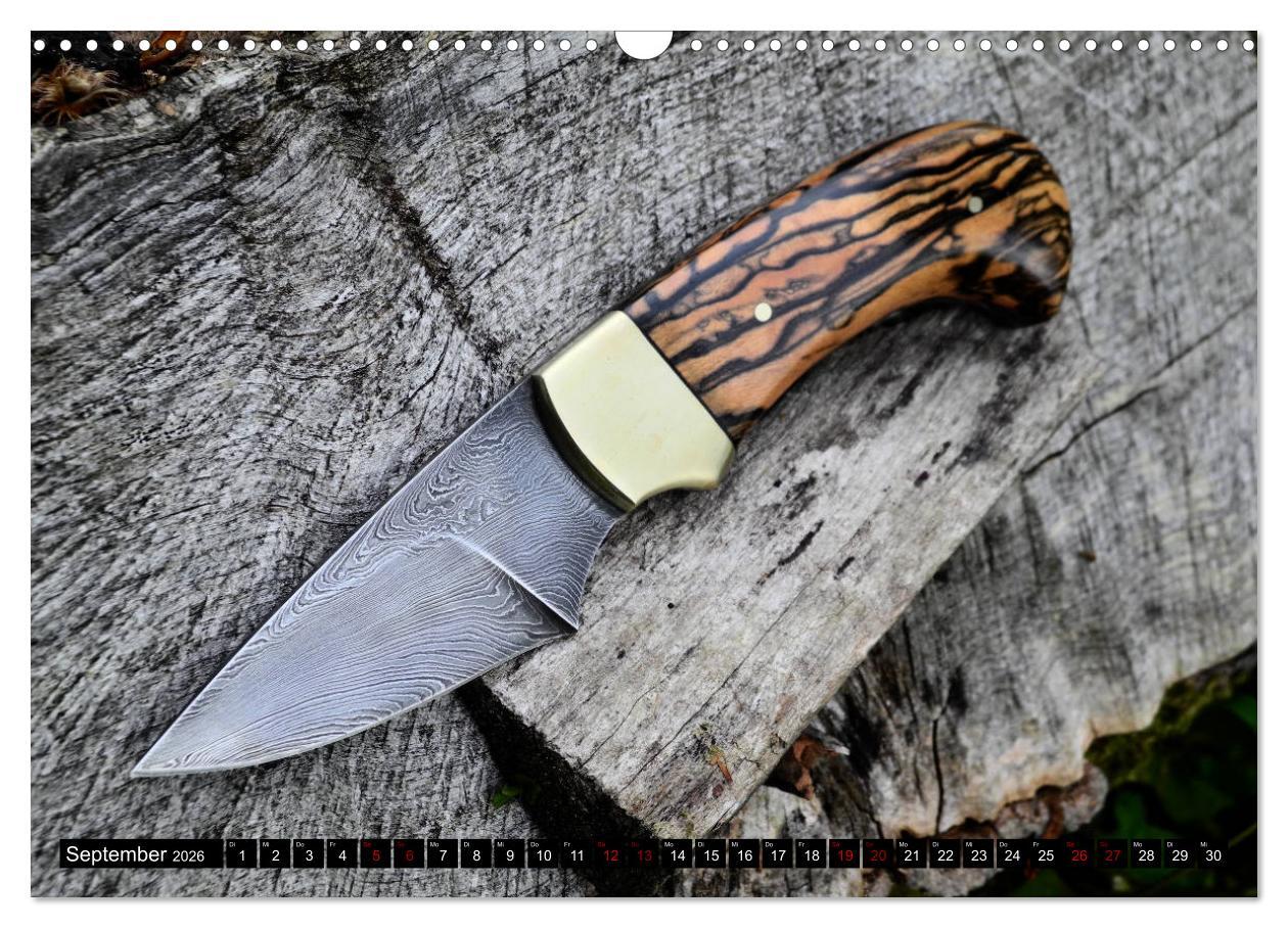 Beispielinhalt (Bild) Damaszener - Messerscharf (Wandkalender 2026 DIN A3 quer), CALVENDO Monatskalender