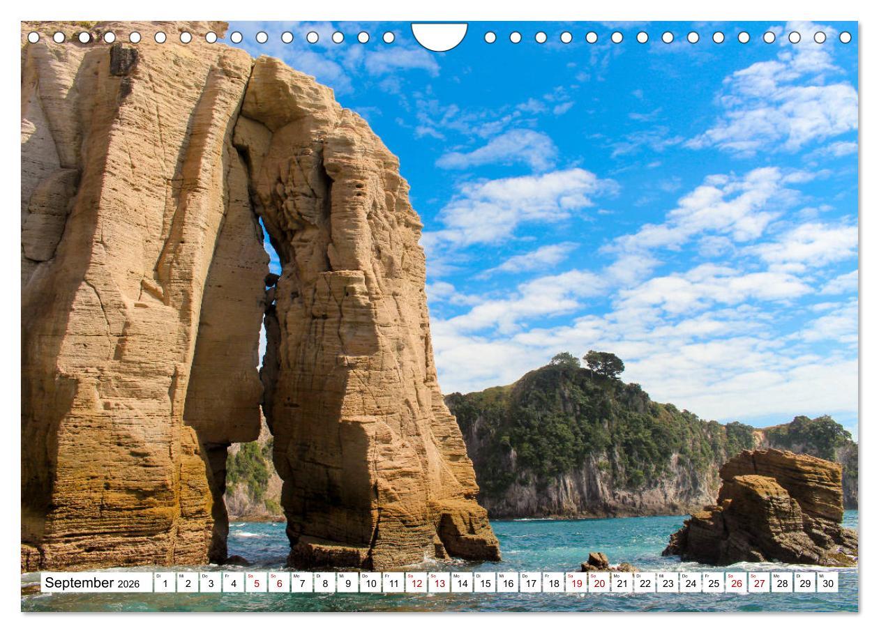 Beispielinhalt (Bild) Neuseeland - Die schönsten Orte am anderen Ende der Welt (Wandkalender 2026 DIN A4 quer), CALVENDO Monatskalender