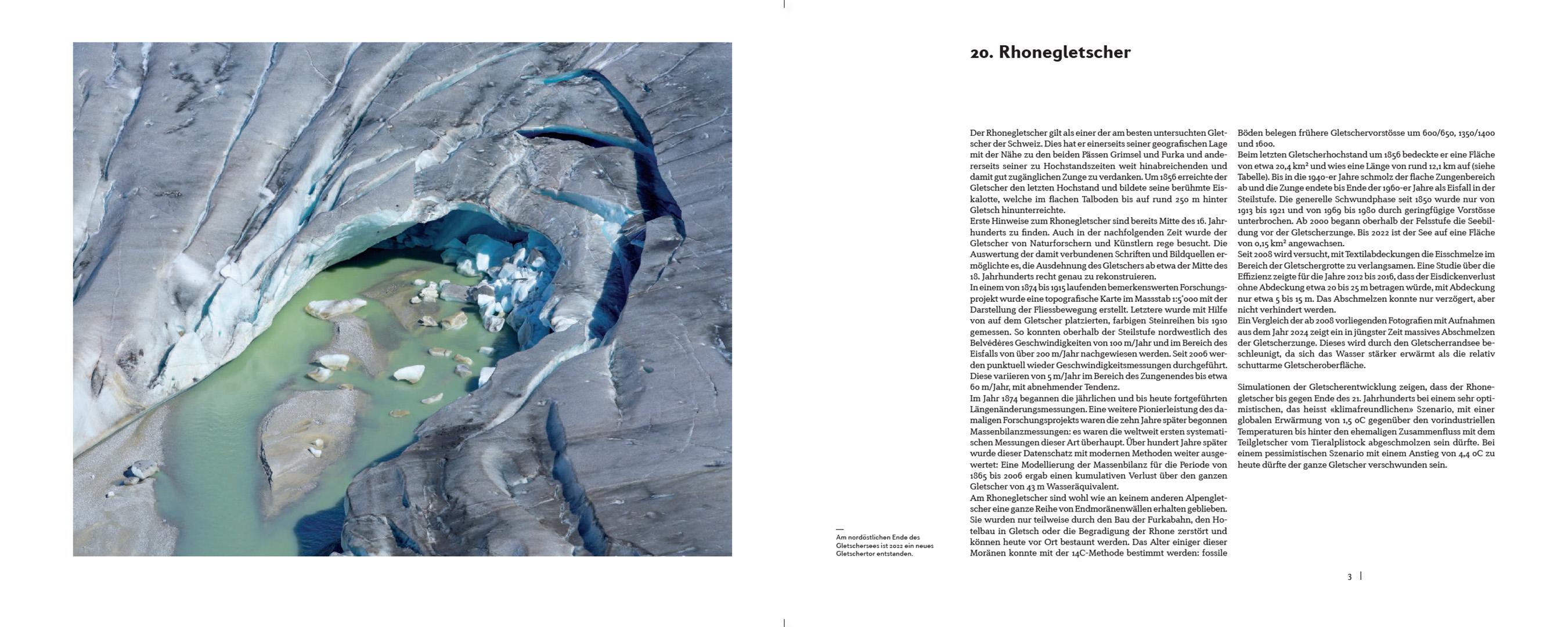 Beispielinhalt (Bild) Schweizer Gletscherlandschaften im Klimawandel