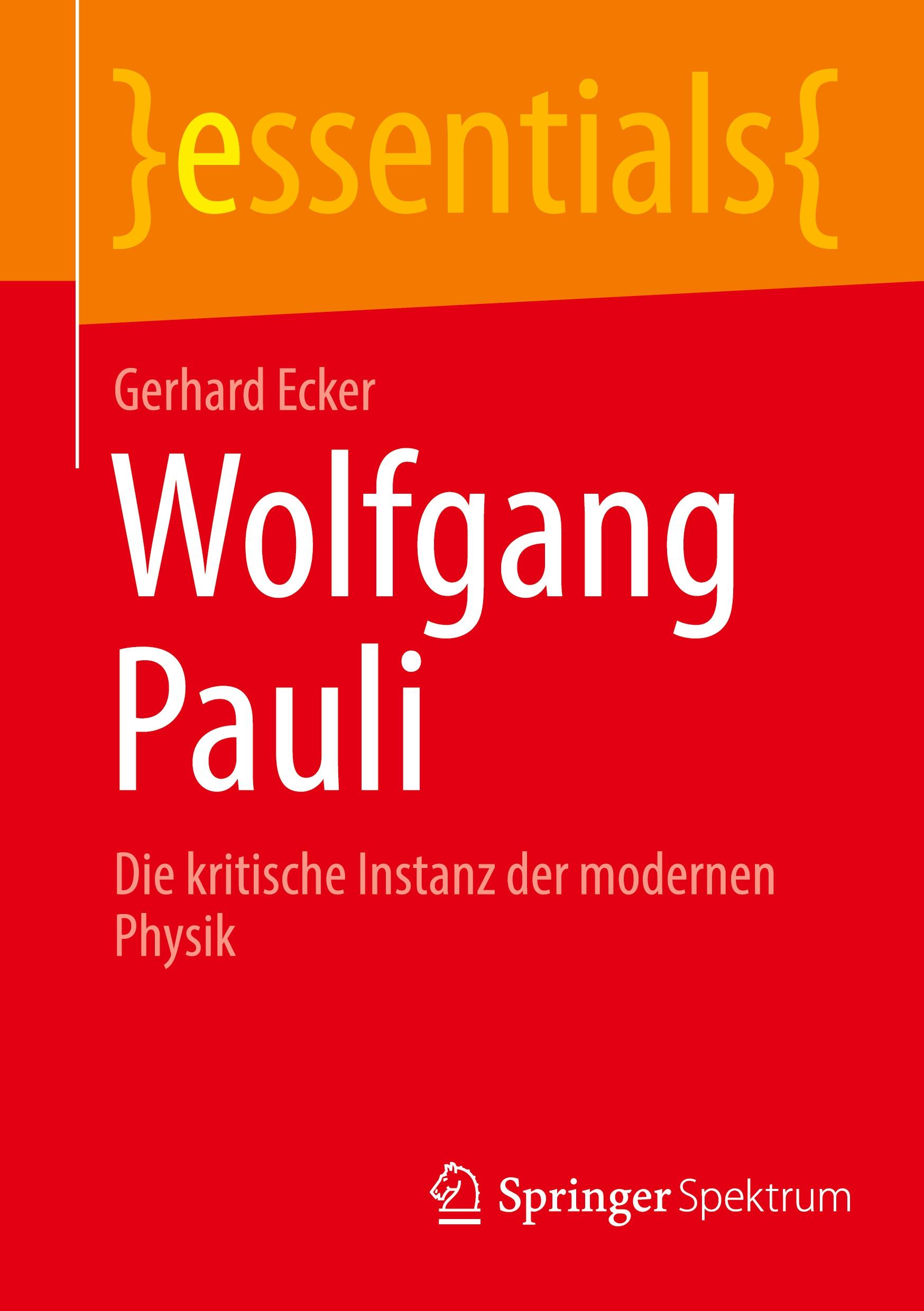 Vorderes Coverbild Wolfgang Pauli