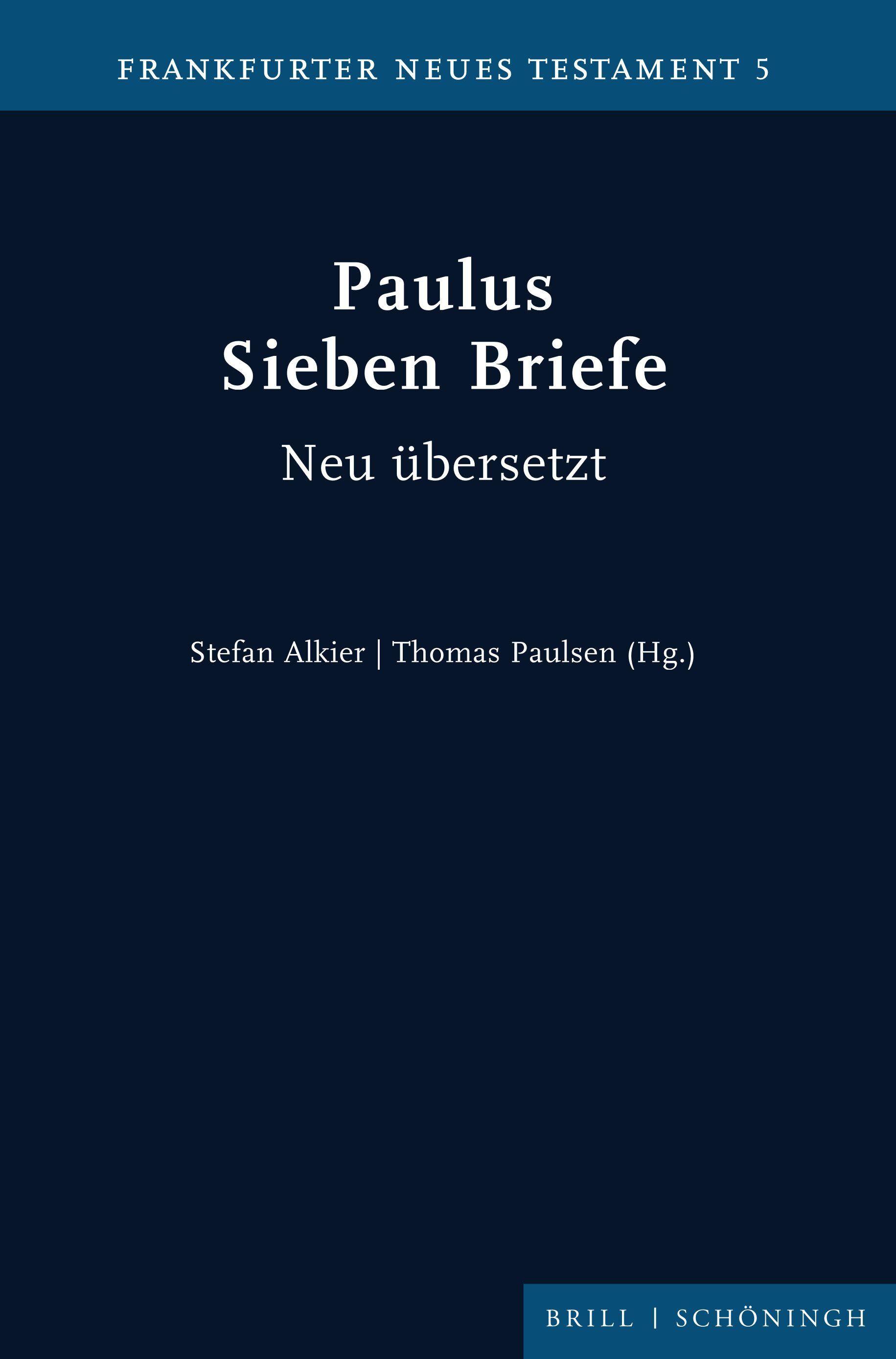 Vorderes Coverbild Paulus. Sieben Briefe