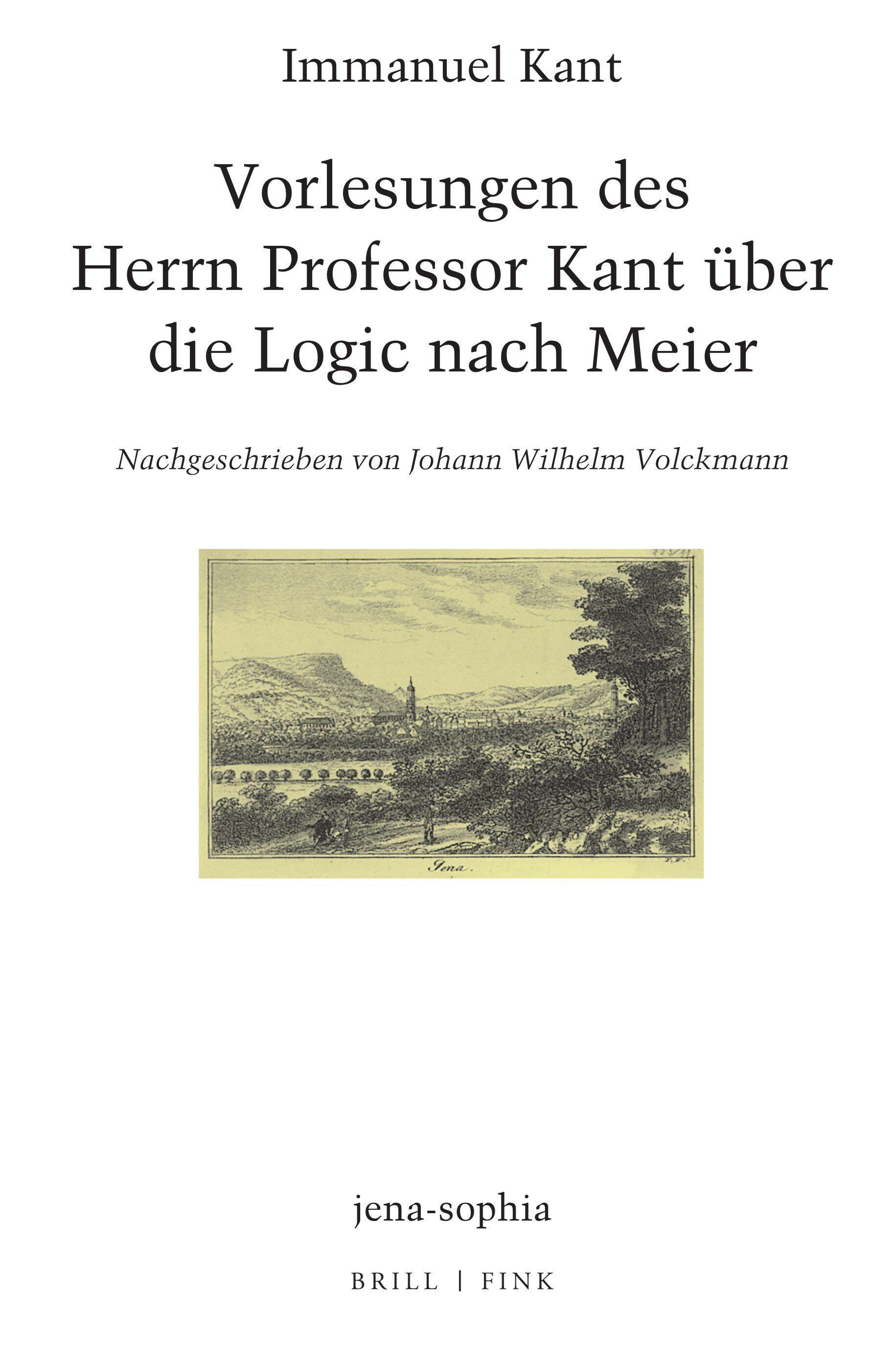 Vorderes Coverbild Vorlesungen des Herrn Professor Kant über die Logic nach Meier