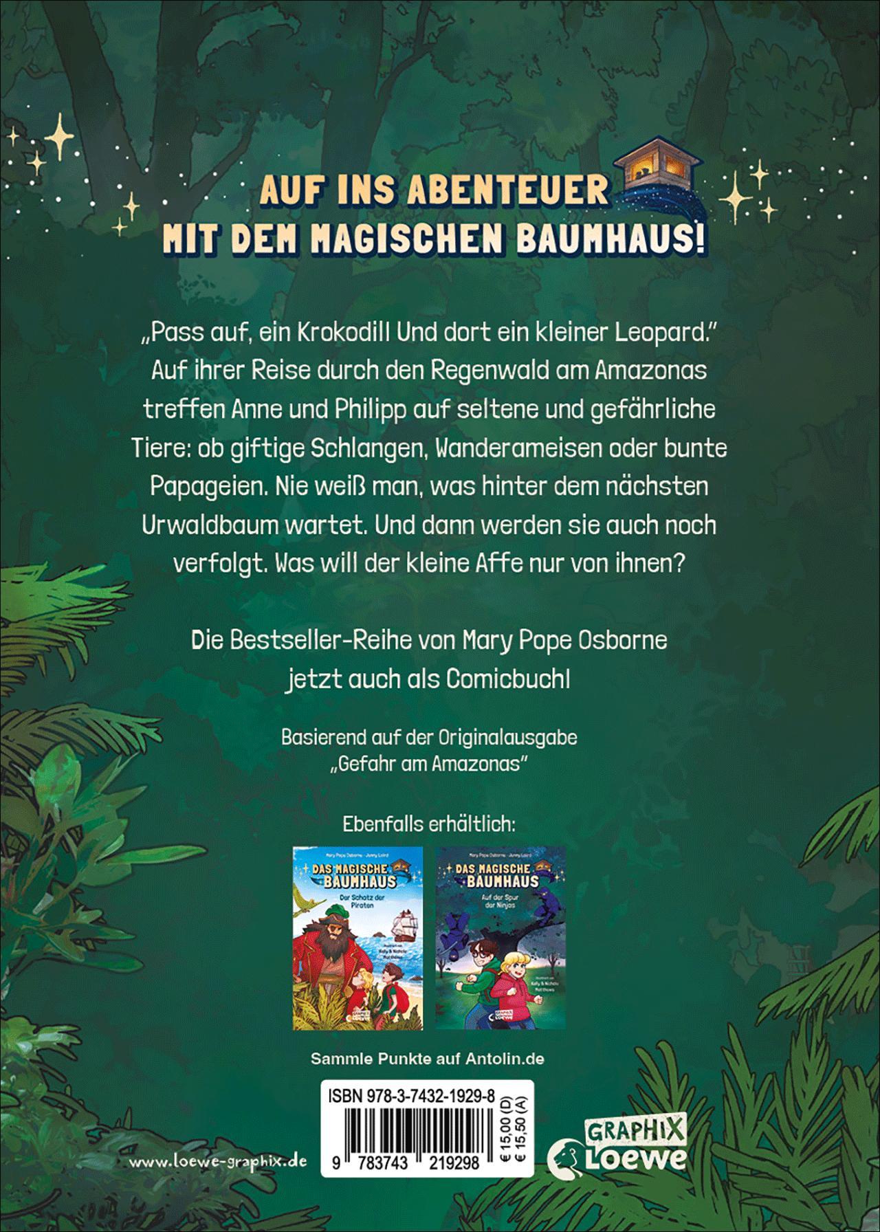 Beispielinhalt (Bild) Das magische Baumhaus (Comic-Buchreihe, Band 6) - Gefahr am Amazonas
