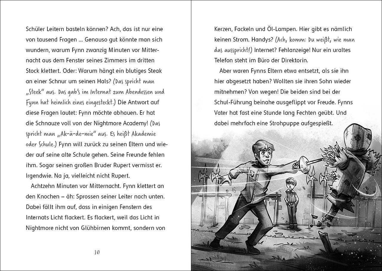 Beispielinhalt (Bild) Nightmore - Das gruseligste Internat der Welt (Band 1)