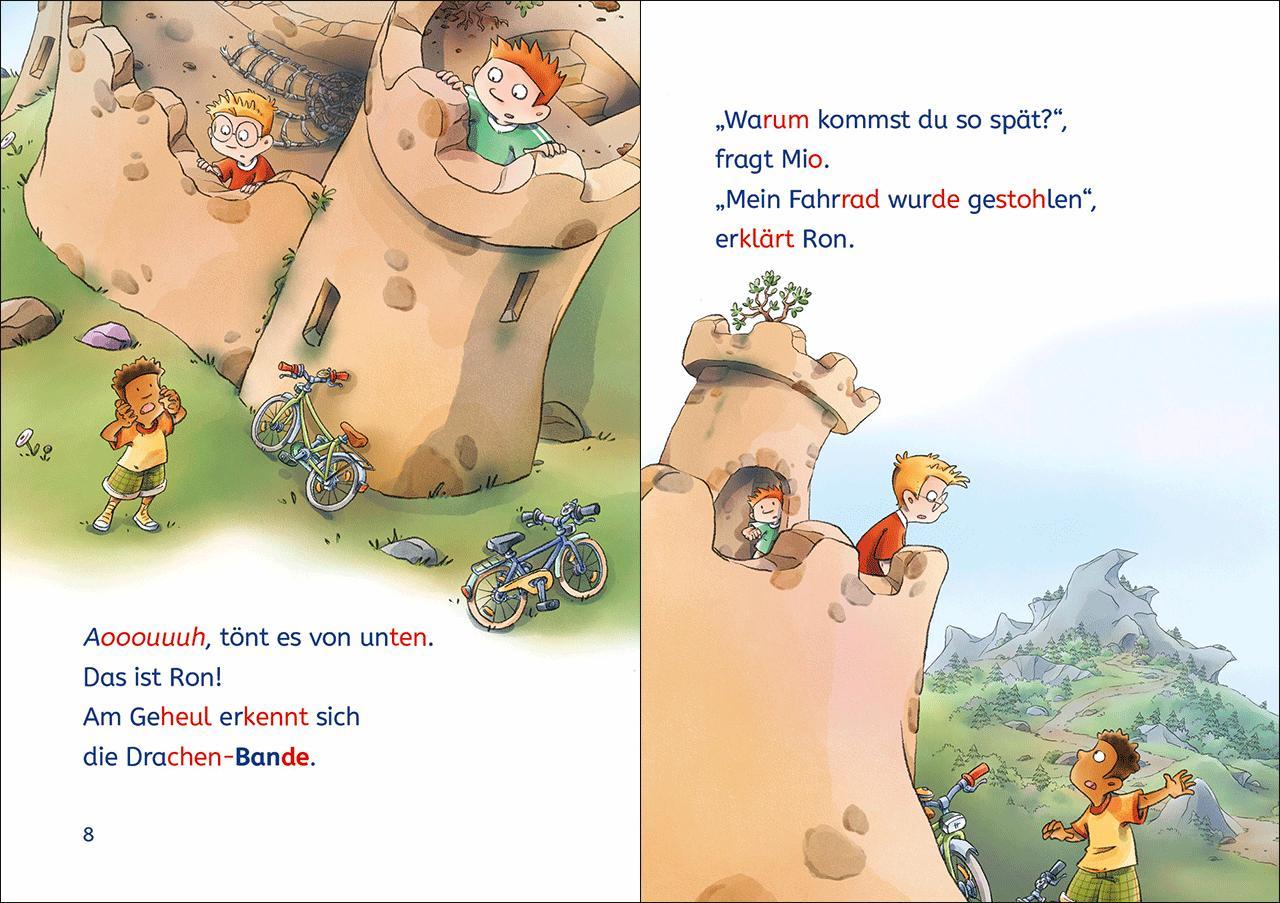 Beispielinhalt (Bild) Leselöwen 1. Klasse - Die Jungs-Bande auf Spurensuche