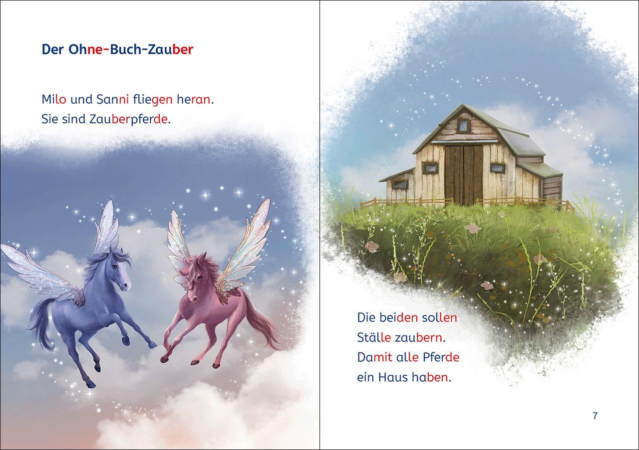 Beispielinhalt (Bild) Leselöwen 1. Klasse - Die Magie der Zauberpferde