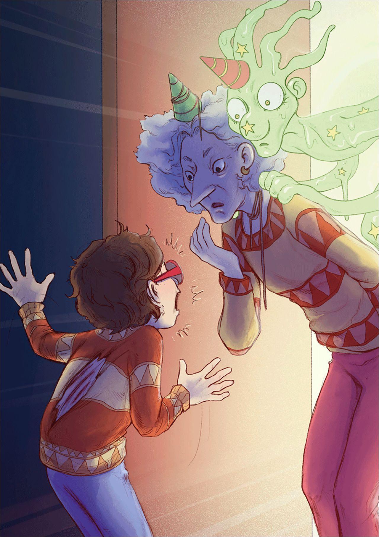 Beispielinhalt (Bild) Gespensterjäger und der Weihnachtsspuk (Band 5) - Mit 8 illustrierten Farbseiten