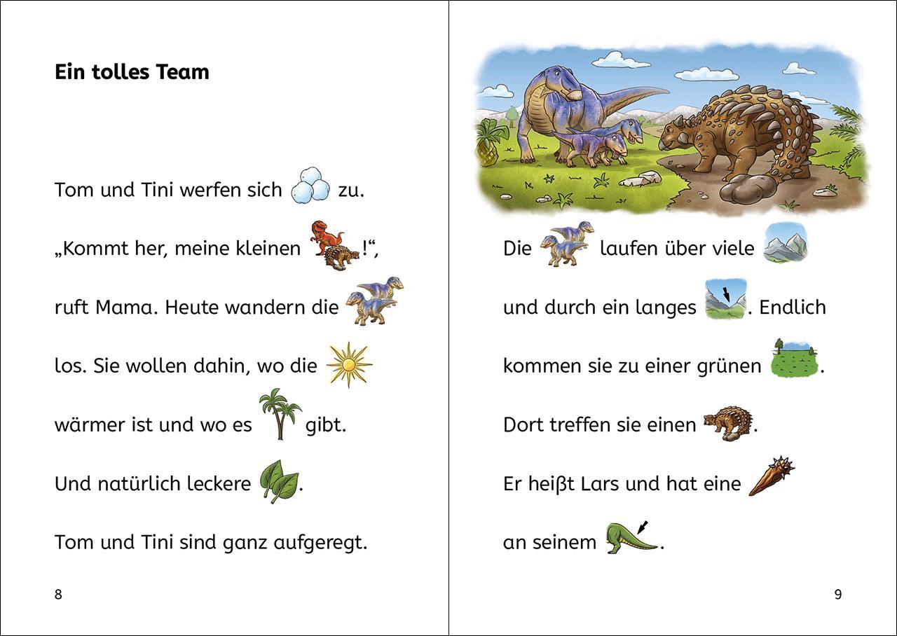 Beispielinhalt (Bild) Die schönsten Bildermaus-Geschichten zum Lesenlernen - Dinos, Astronauten und Fußballhelden