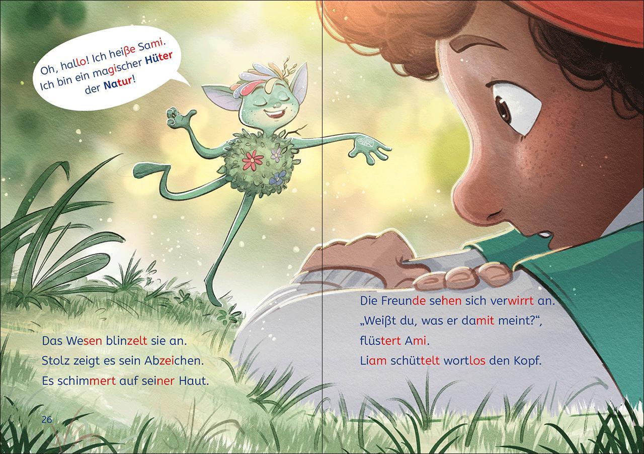 Beispielinhalt (Bild) Leselöwen 2. Klasse - Zwei Freunde und der Hüter des Waldes