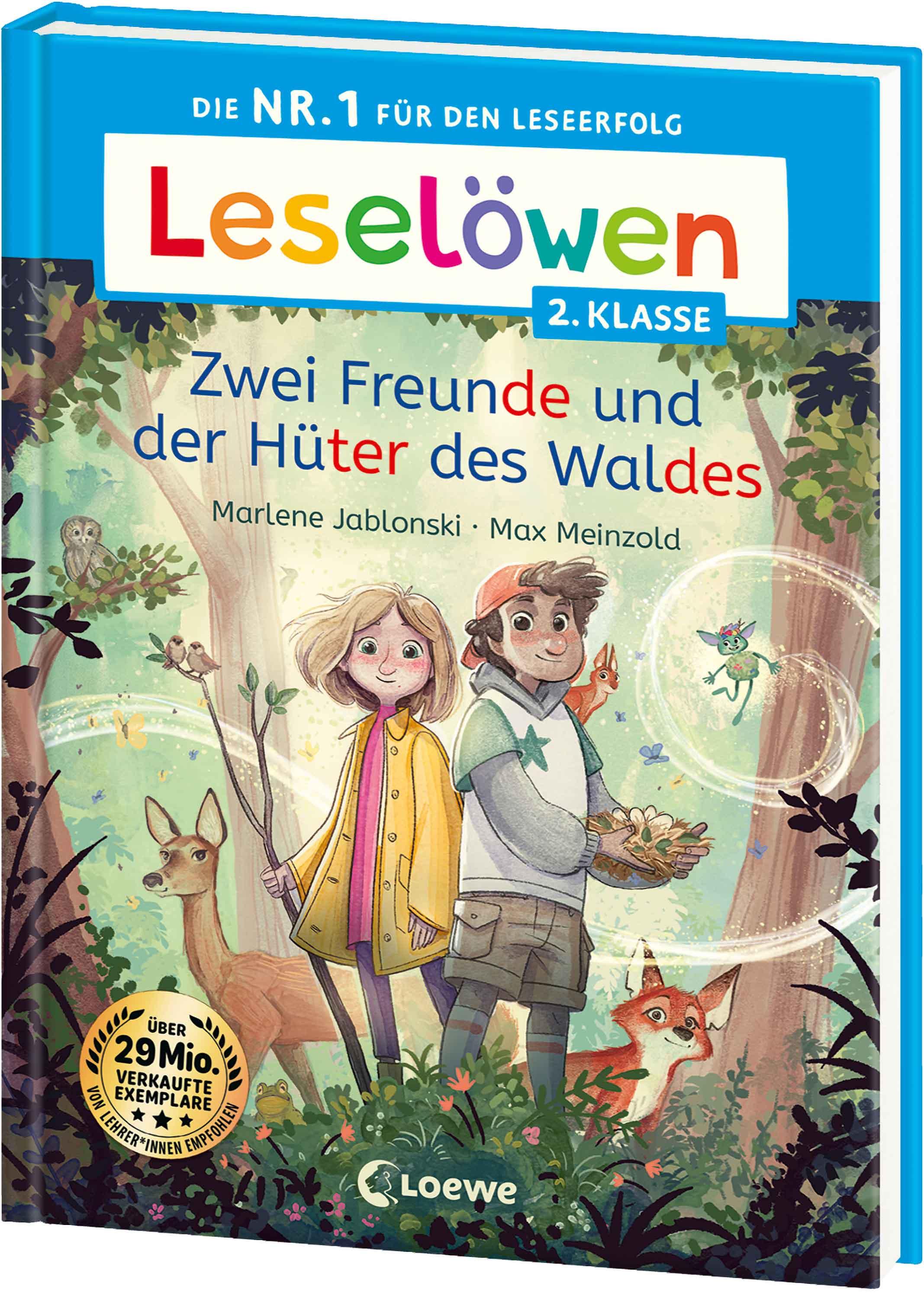 Vorderes Coverbild Leselöwen 2. Klasse - Zwei Freunde und der Hüter des Waldes