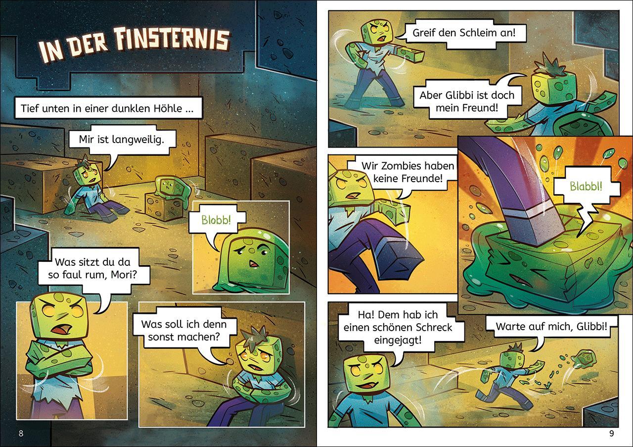 Beispielinhalt (Bild) Leselöwen Comics 2. Klasse - Gefahr in der Oberwelt