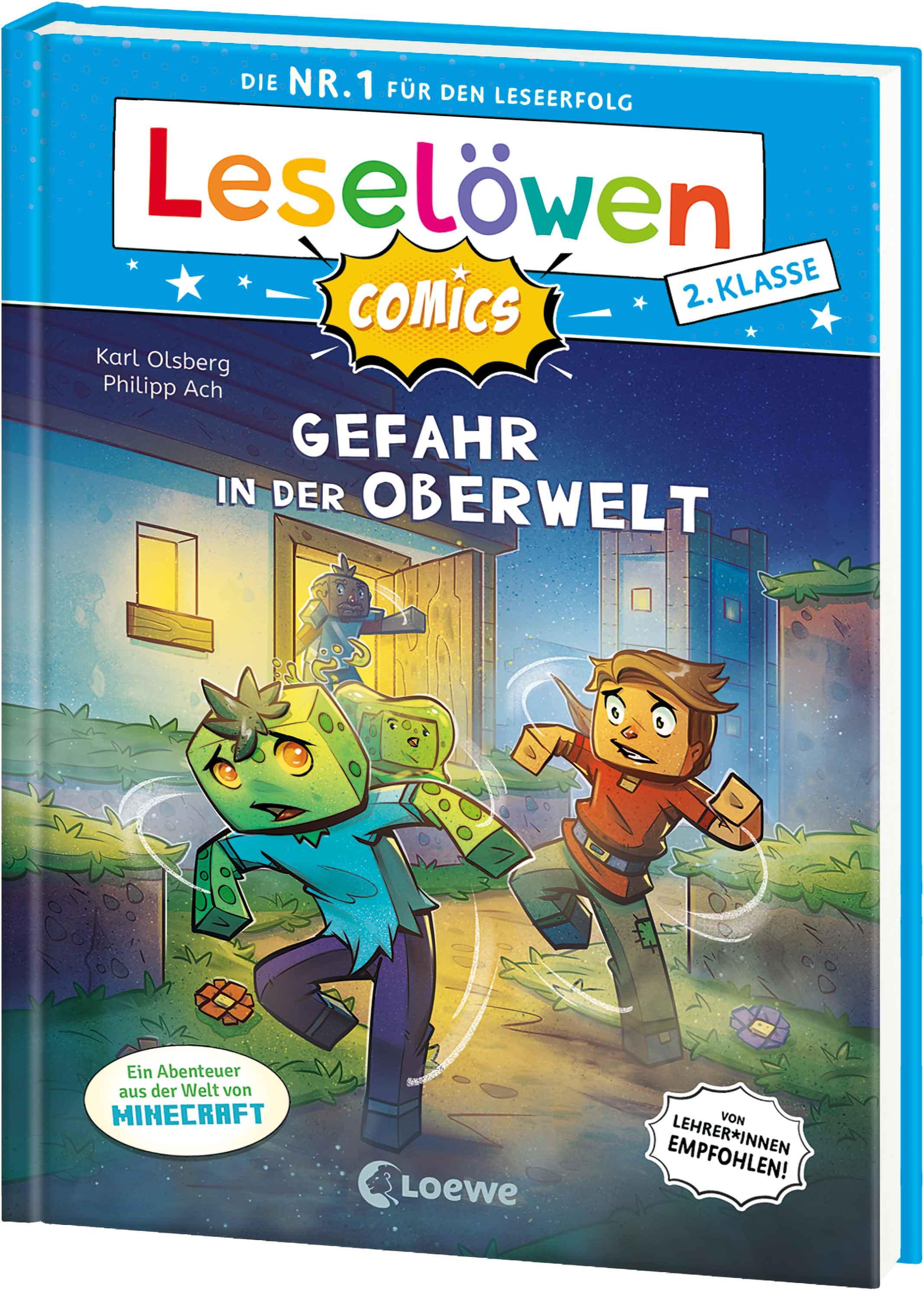 Vorderes Coverbild Leselöwen Comics 2. Klasse - Gefahr in der Oberwelt