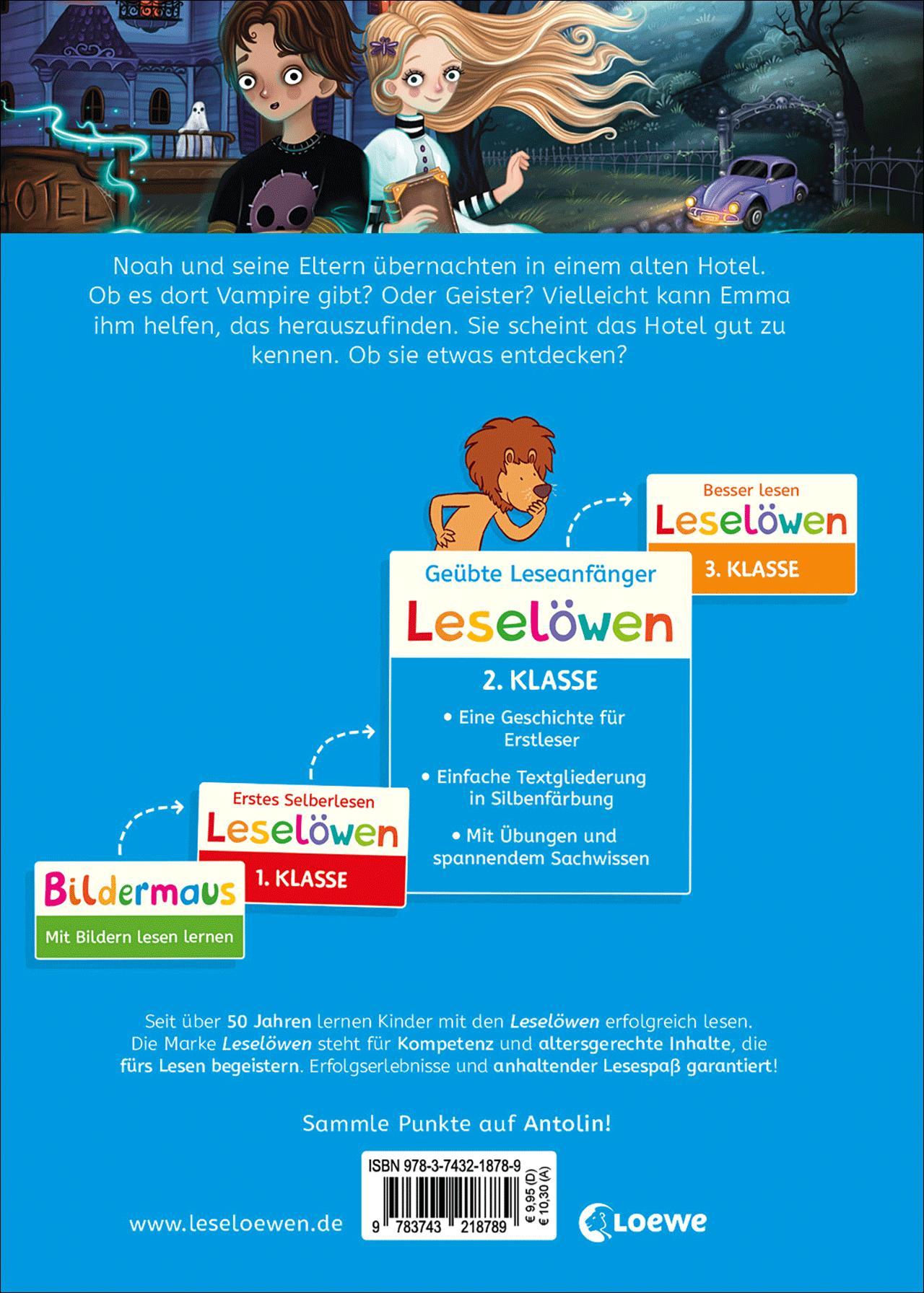 Beispielinhalt (Bild) Leselöwen 2. Klasse - Willkommen im Grusel-Hotel