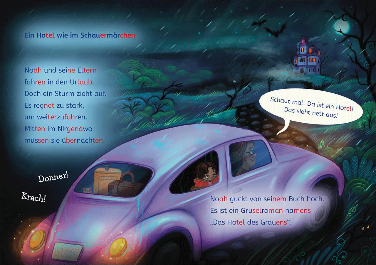 Beispielinhalt (Bild) Leselöwen 2. Klasse - Willkommen im Grusel-Hotel