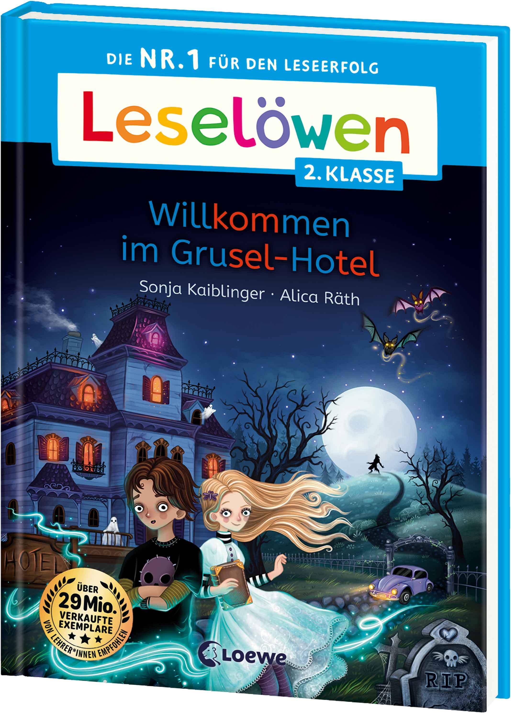 Vorderes Coverbild Leselöwen 2. Klasse - Willkommen im Grusel-Hotel