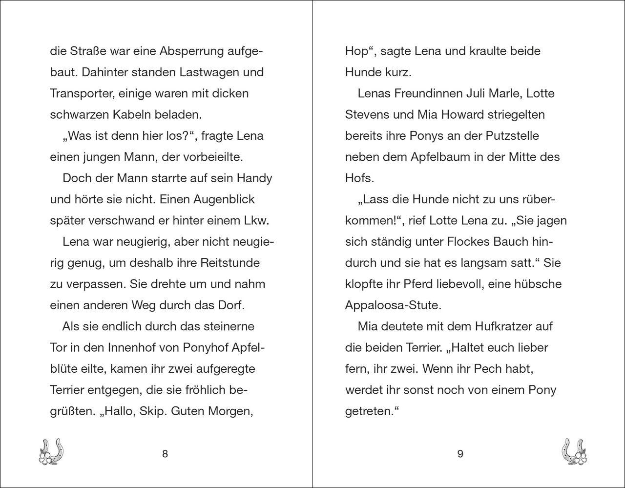 Beispielinhalt (Bild) Ponyhof Apfelblüte (Band 25) - Prinz wird zum Star