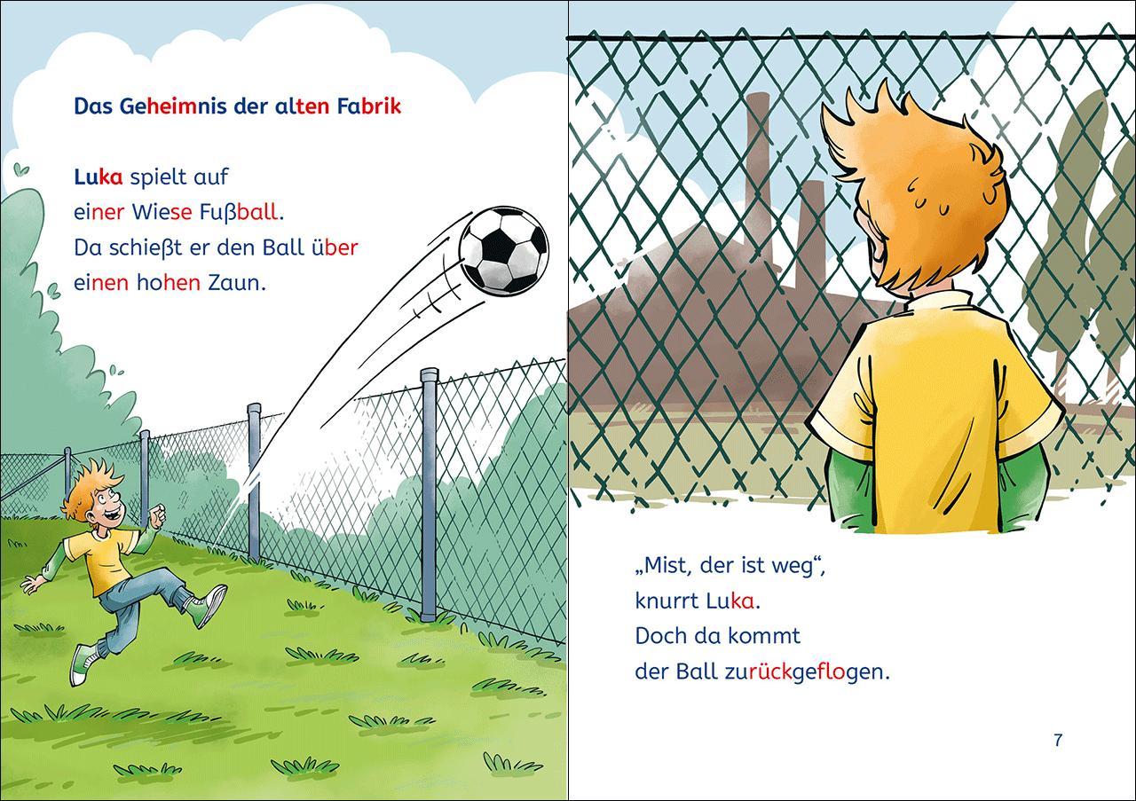 Beispielinhalt (Bild) Leselöwen 1. Klasse - Der Wettkampf der Monstertrucks