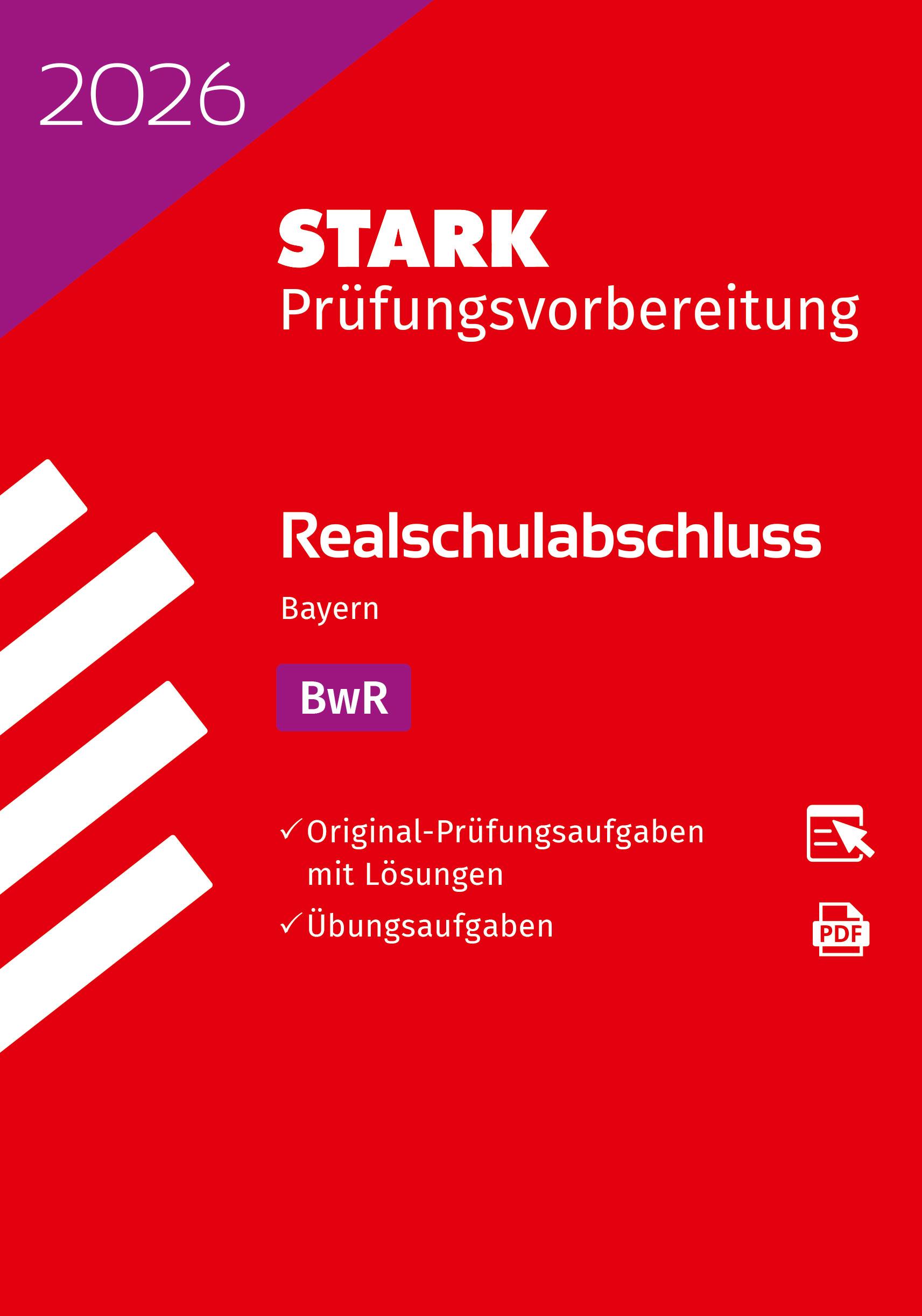 Vorderes Coverbild STARK BwR - Realschulabschluss 2026 Bayern - Prüfungsvorbereitung