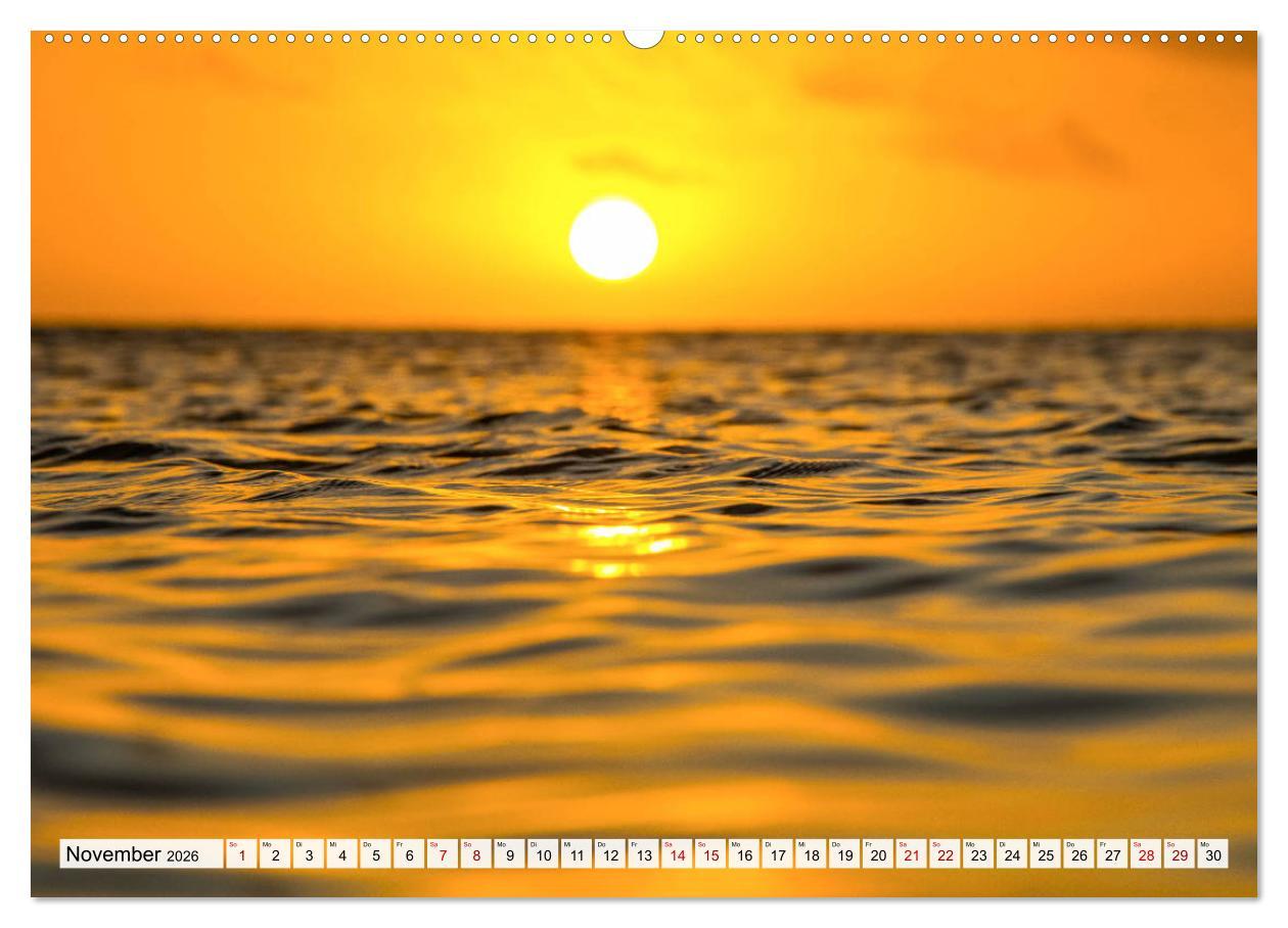 Beispielinhalt (Bild) Summer Paradise Fiji (Wandkalender 2026 DIN A2 quer), CALVENDO Monatskalender