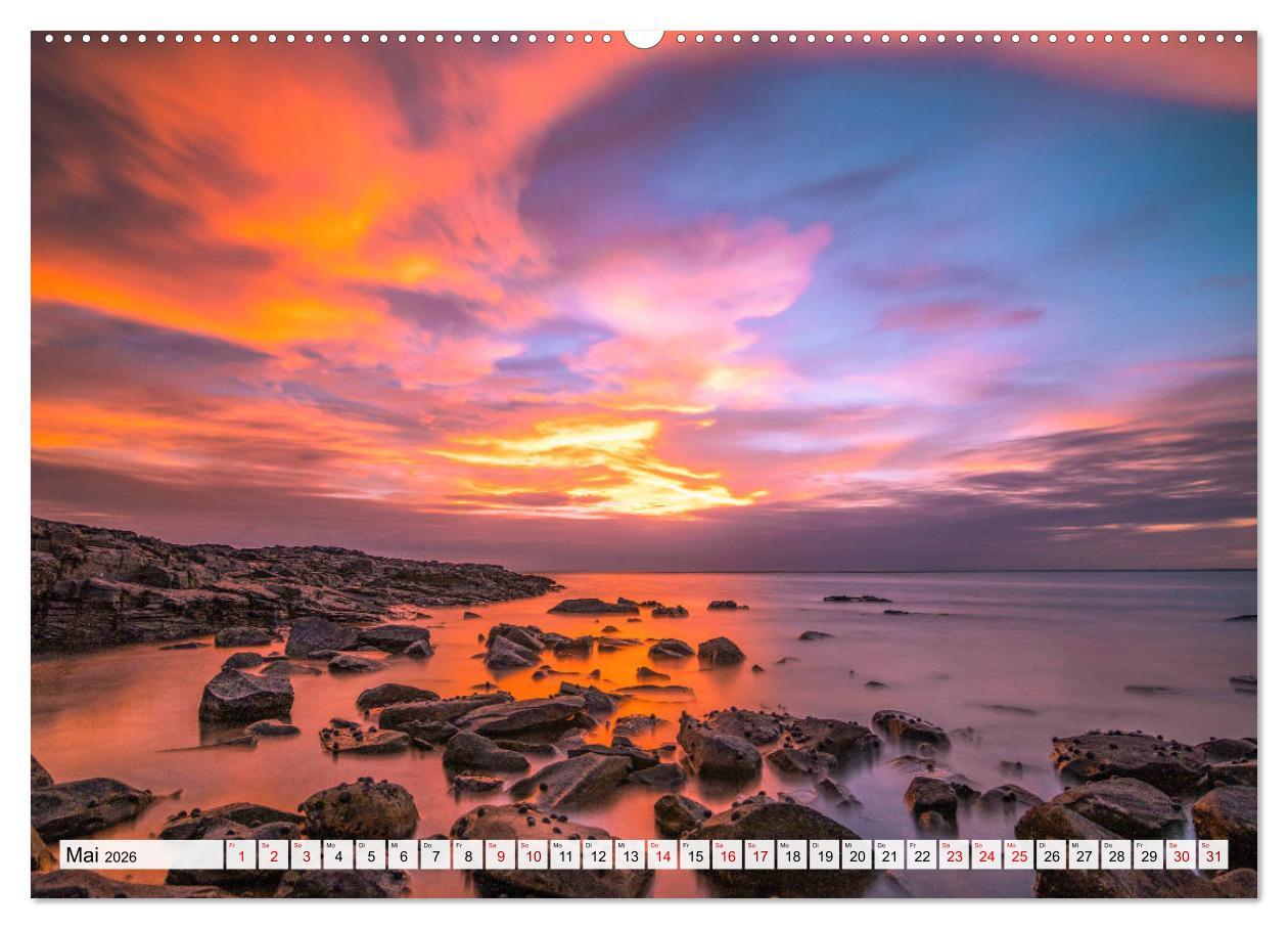 Beispielinhalt (Bild) Summer Paradise Fiji (Wandkalender 2026 DIN A2 quer), CALVENDO Monatskalender