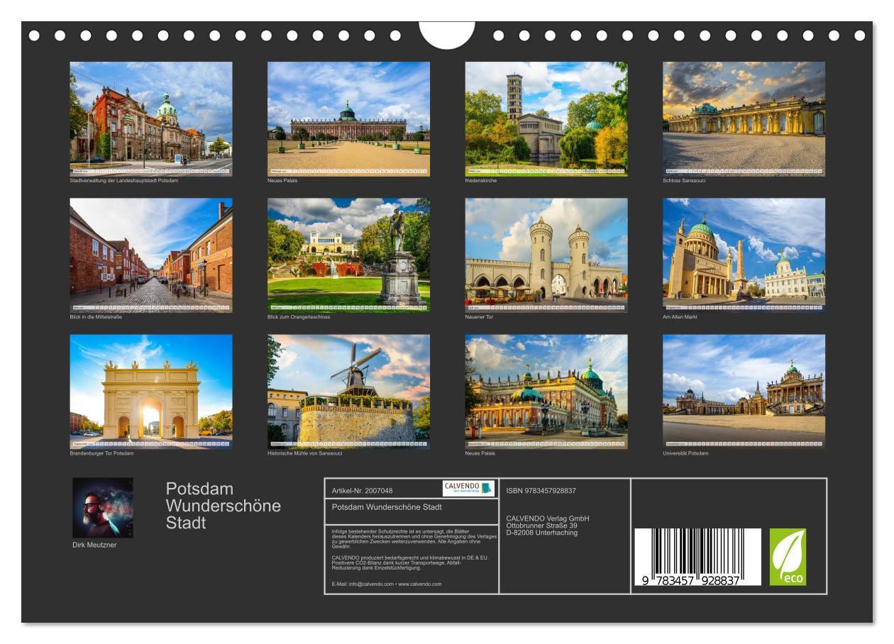 Beispielinhalt (Bild) Potsdam Wunderschöne Stadt (Wandkalender 2026 DIN A4 quer), CALVENDO Monatskalender
