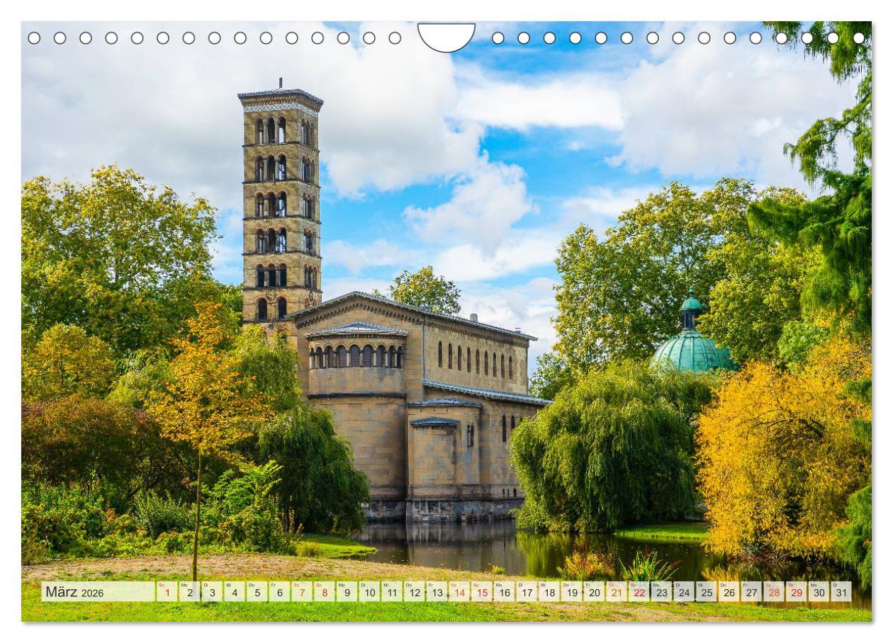 Beispielinhalt (Bild) Potsdam Wunderschöne Stadt (Wandkalender 2026 DIN A4 quer), CALVENDO Monatskalender