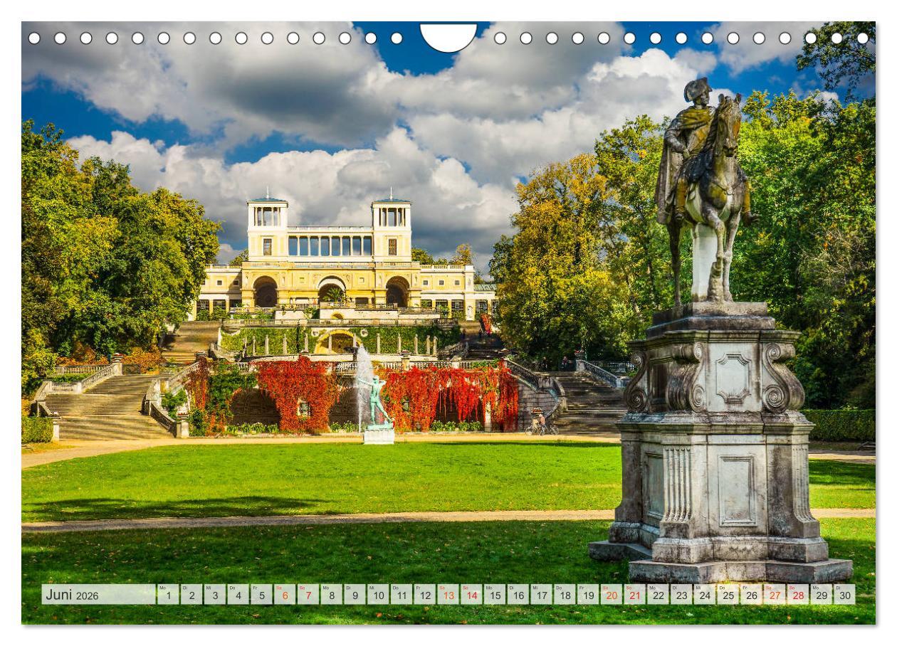 Beispielinhalt (Bild) Potsdam Wunderschöne Stadt (Wandkalender 2026 DIN A4 quer), CALVENDO Monatskalender