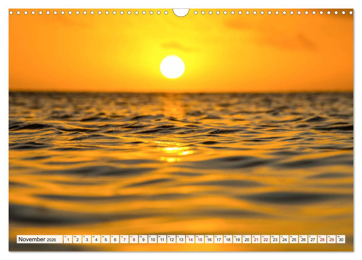 Beispielinhalt (Bild) Summer Paradise Fiji (Wandkalender 2026 DIN A3 quer), CALVENDO Monatskalender