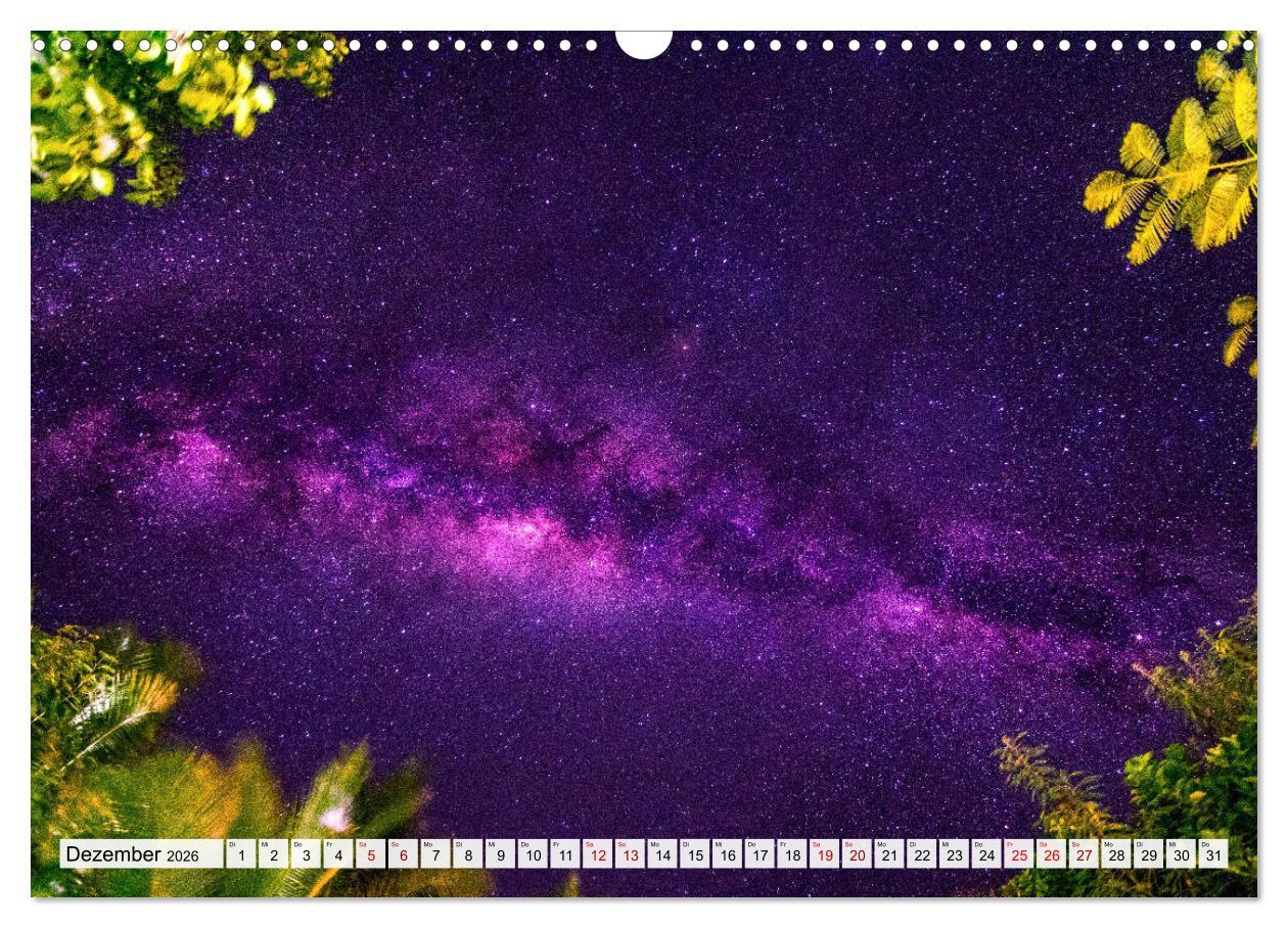 Beispielinhalt (Bild) Summer Paradise Fiji (Wandkalender 2026 DIN A3 quer), CALVENDO Monatskalender