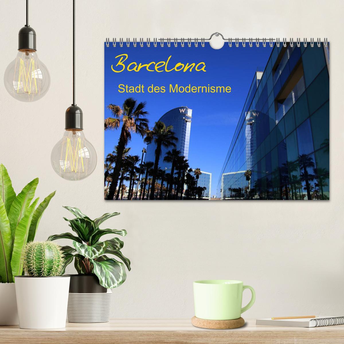 Beispielinhalt (Bild) Barcelona - Stadt des Modernisme (Wandkalender 2026 DIN A4 quer), CALVENDO Monatskalender