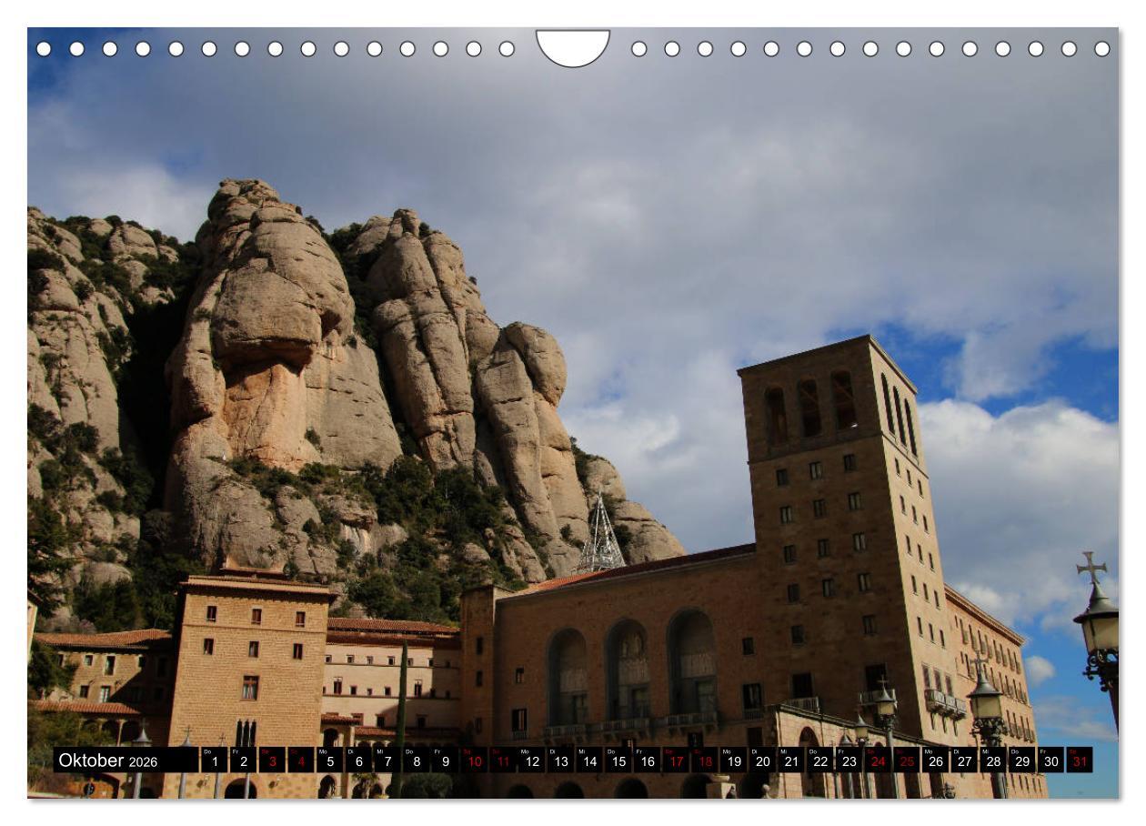Beispielinhalt (Bild) Barcelona - Stadt des Modernisme (Wandkalender 2026 DIN A4 quer), CALVENDO Monatskalender