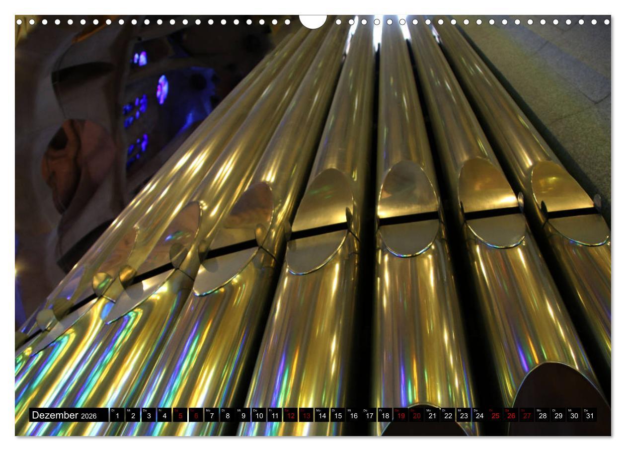 Beispielinhalt (Bild) Barcelona - Stadt des Modernisme (Wandkalender 2026 DIN A3 quer), CALVENDO Monatskalender