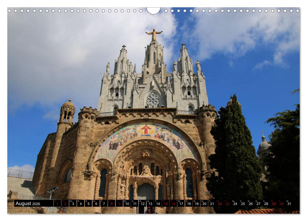 Beispielinhalt (Bild) Barcelona - Stadt des Modernisme (Wandkalender 2026 DIN A3 quer), CALVENDO Monatskalender