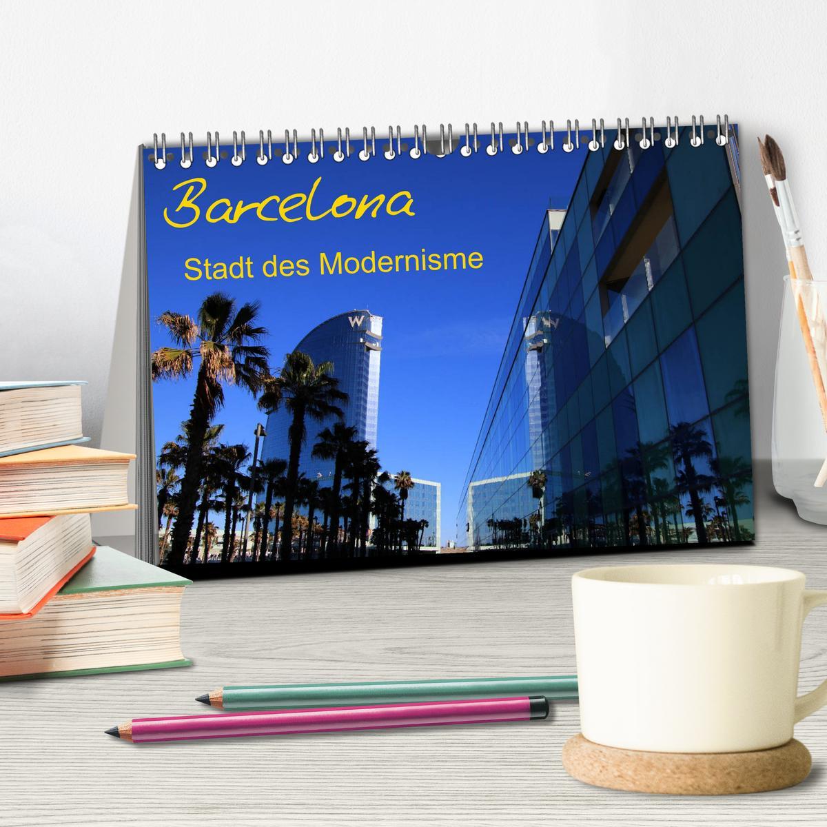 Beispielinhalt (Bild) Barcelona - Stadt des Modernisme (Tischkalender 2026 DIN A5 quer), CALVENDO Monatskalender