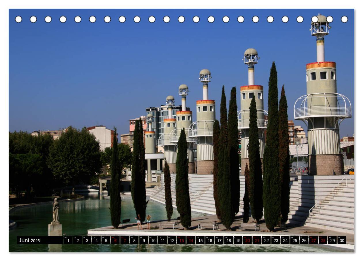 Beispielinhalt (Bild) Barcelona - Stadt des Modernisme (Tischkalender 2026 DIN A5 quer), CALVENDO Monatskalender
