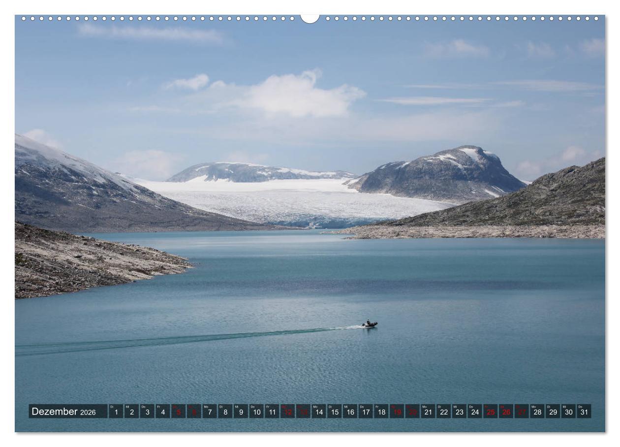 Beispielinhalt (Bild) Norwegen 2026 - Berge, Fjorde, Moore (hochwertiger Premium Wandkalender 2026 DIN A2 quer), Kunstdruck in Hochglanz