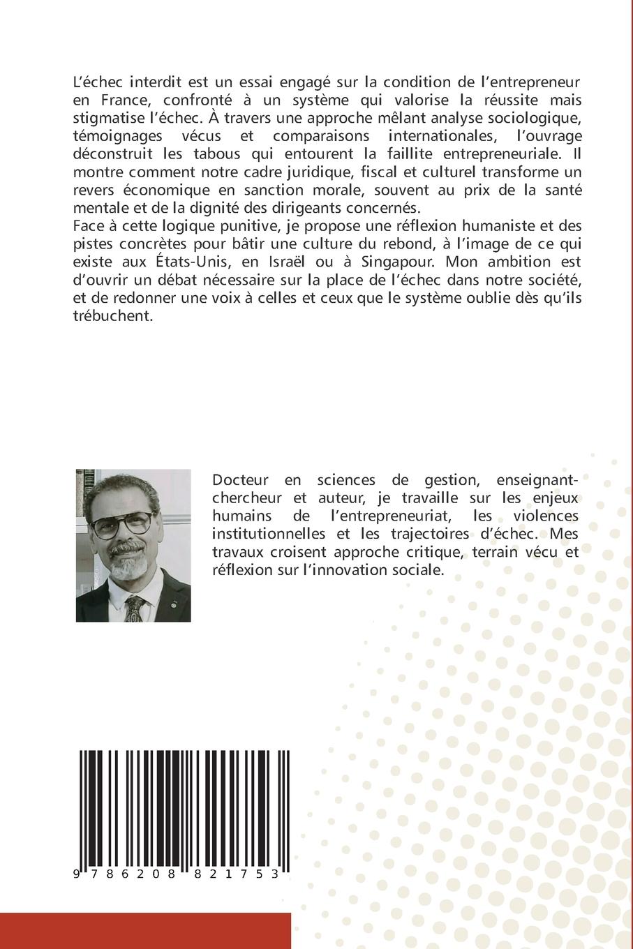 Rückseitencover L'échec interdit