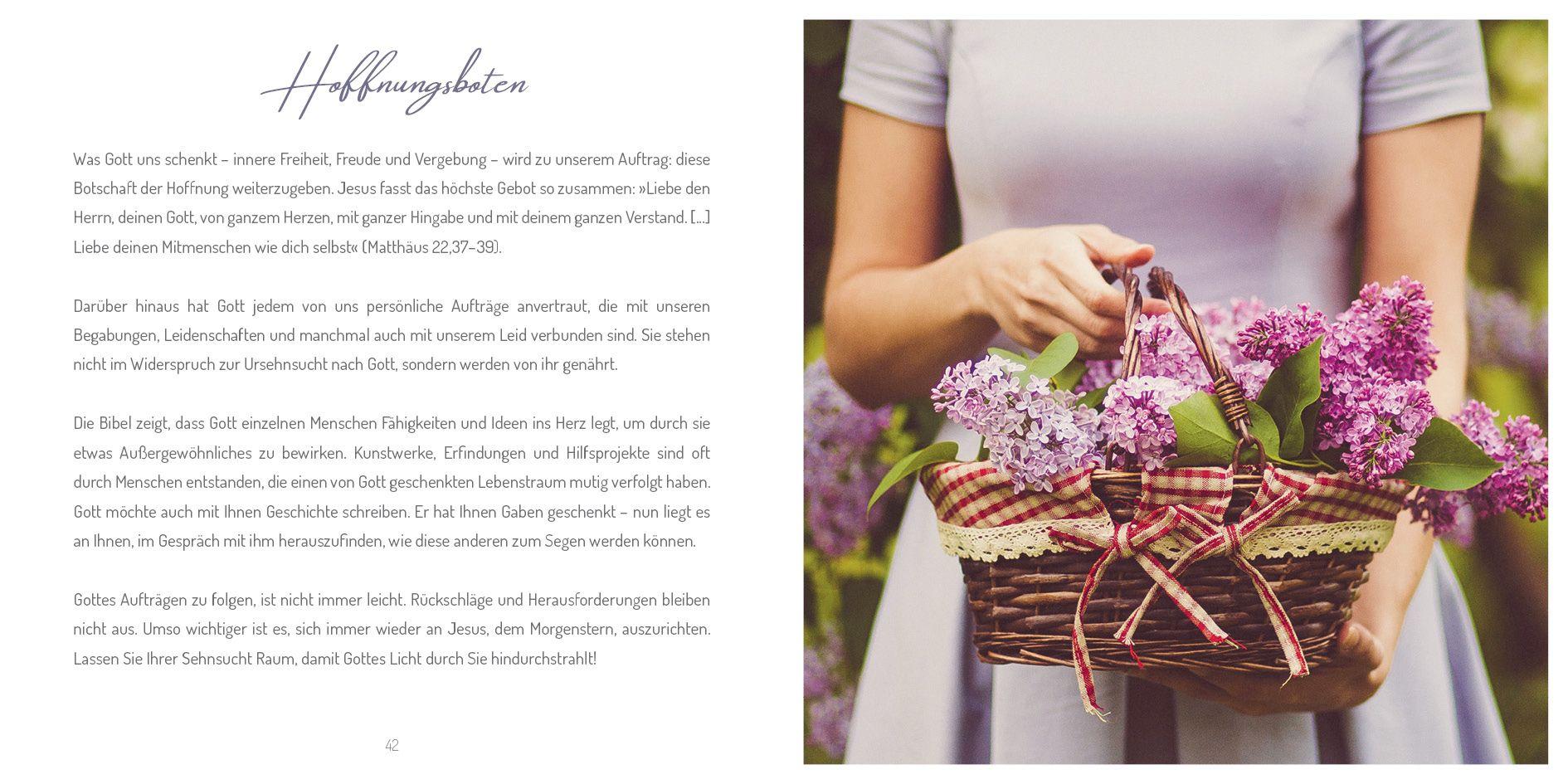 Beispielinhalt (Bild) Beflügelt von Sehnsucht