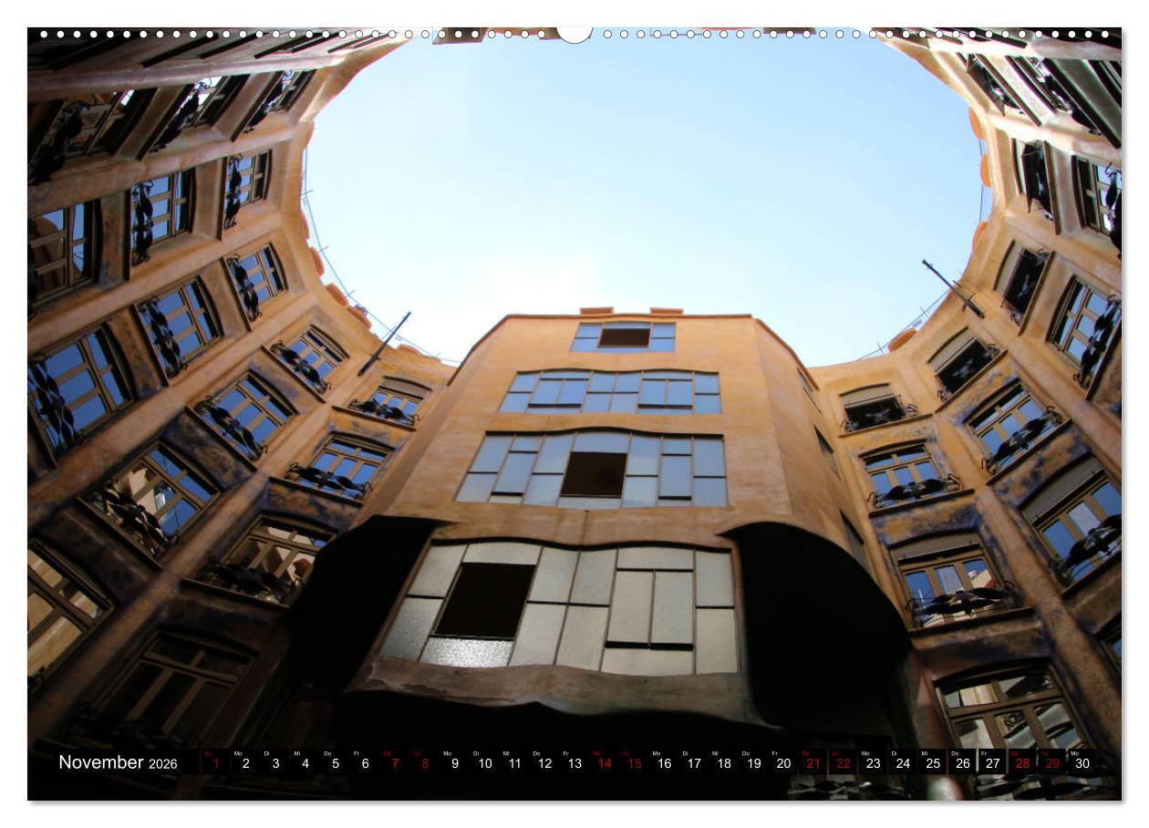 Beispielinhalt (Bild) Barcelona - Stadt des Modernisme (hochwertiger Premium Wandkalender 2026 DIN A2 quer), Kunstdruck in Hochglanz