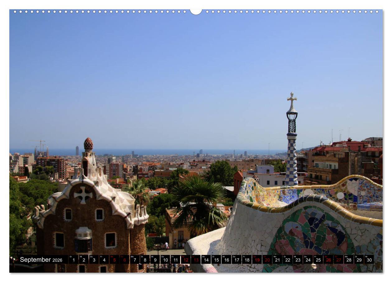 Beispielinhalt (Bild) Barcelona - Stadt des Modernisme (hochwertiger Premium Wandkalender 2026 DIN A2 quer), Kunstdruck in Hochglanz