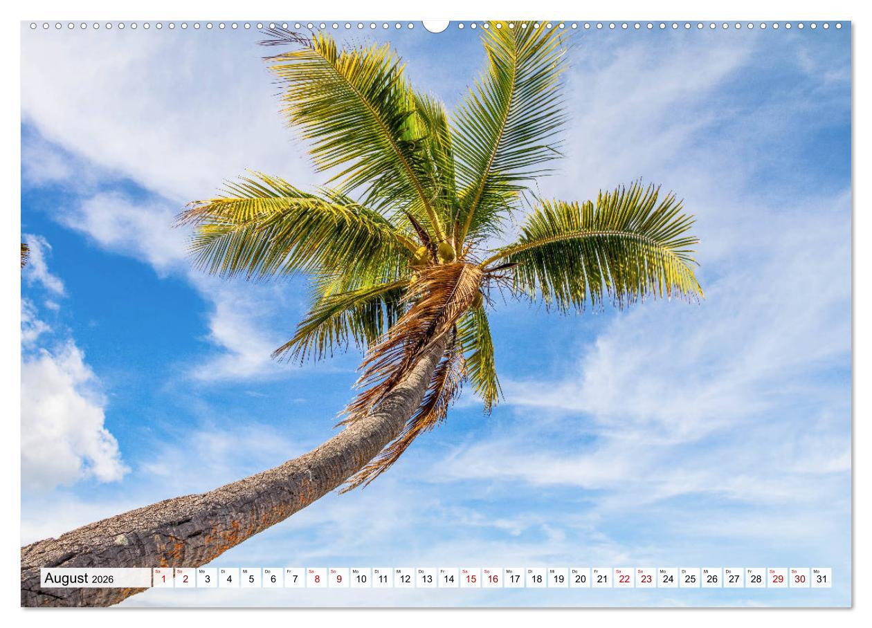Beispielinhalt (Bild) Summer Paradise Fiji (hochwertiger Premium Wandkalender 2026 DIN A2 quer), Kunstdruck in Hochglanz