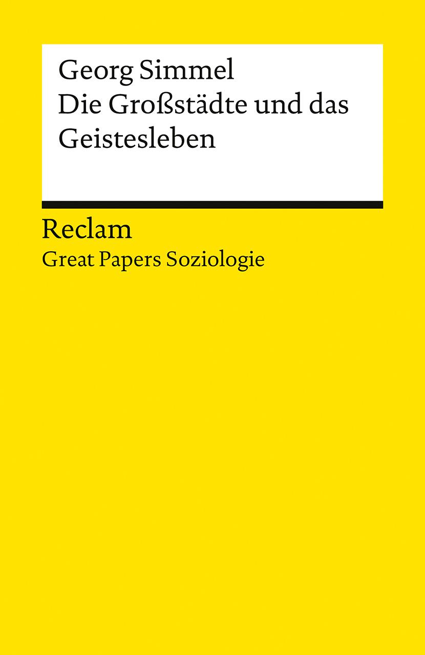 Vorderes Coverbild Die Großstädte und das Geistesleben