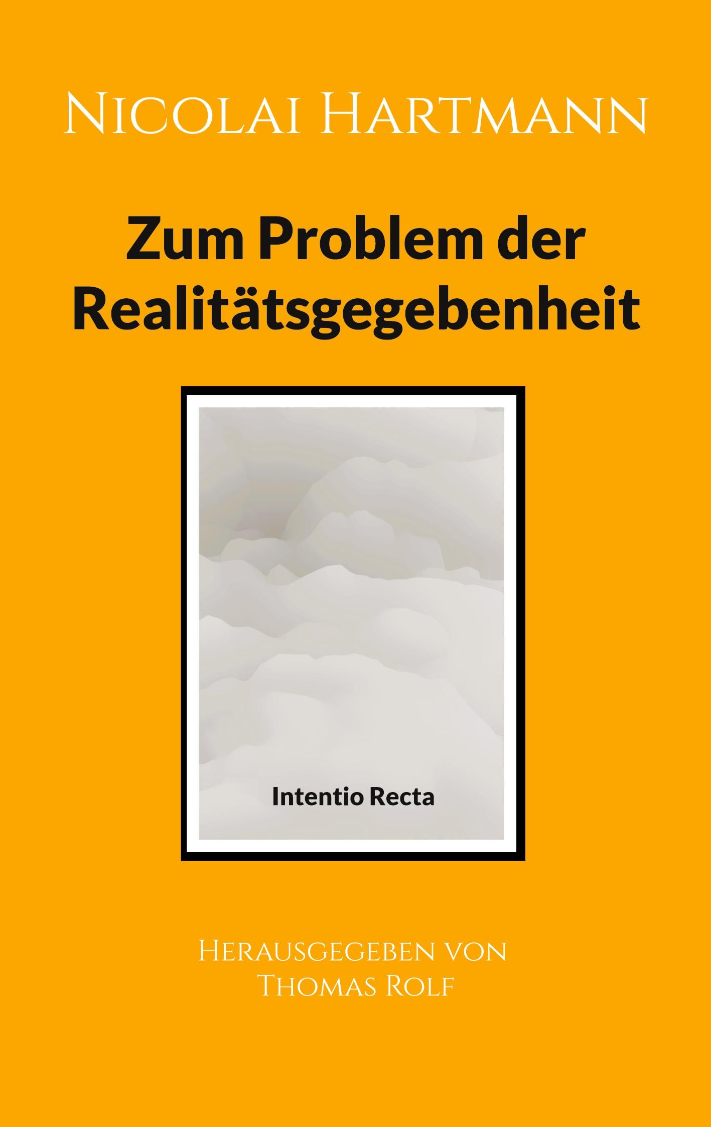 Vorderes Coverbild Nicolai Hartmann: Zum Problem der Realitätsgegebenheit