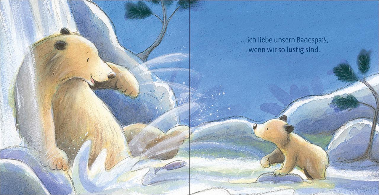 Beispielinhalt (Bild) Ich hab dich lieb bis zum Mond und zu den Sternen