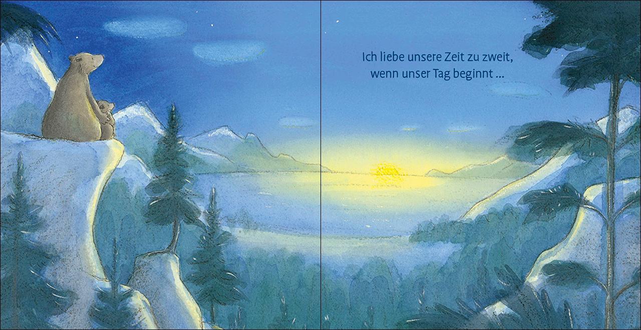 Beispielinhalt (Bild) Ich hab dich lieb bis zum Mond und zu den Sternen