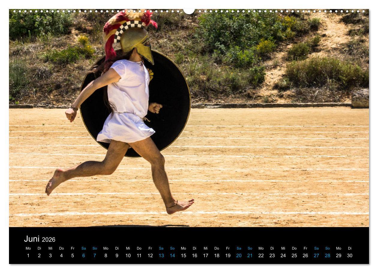 Beispielinhalt (Bild) Peloponnes, Griechisches Urgestein von grandioser Schönheit. Die Regionen Argolis, Korinthia und Attika (Wandkalender 2026 DIN A2 quer), CALVENDO Monatskalender