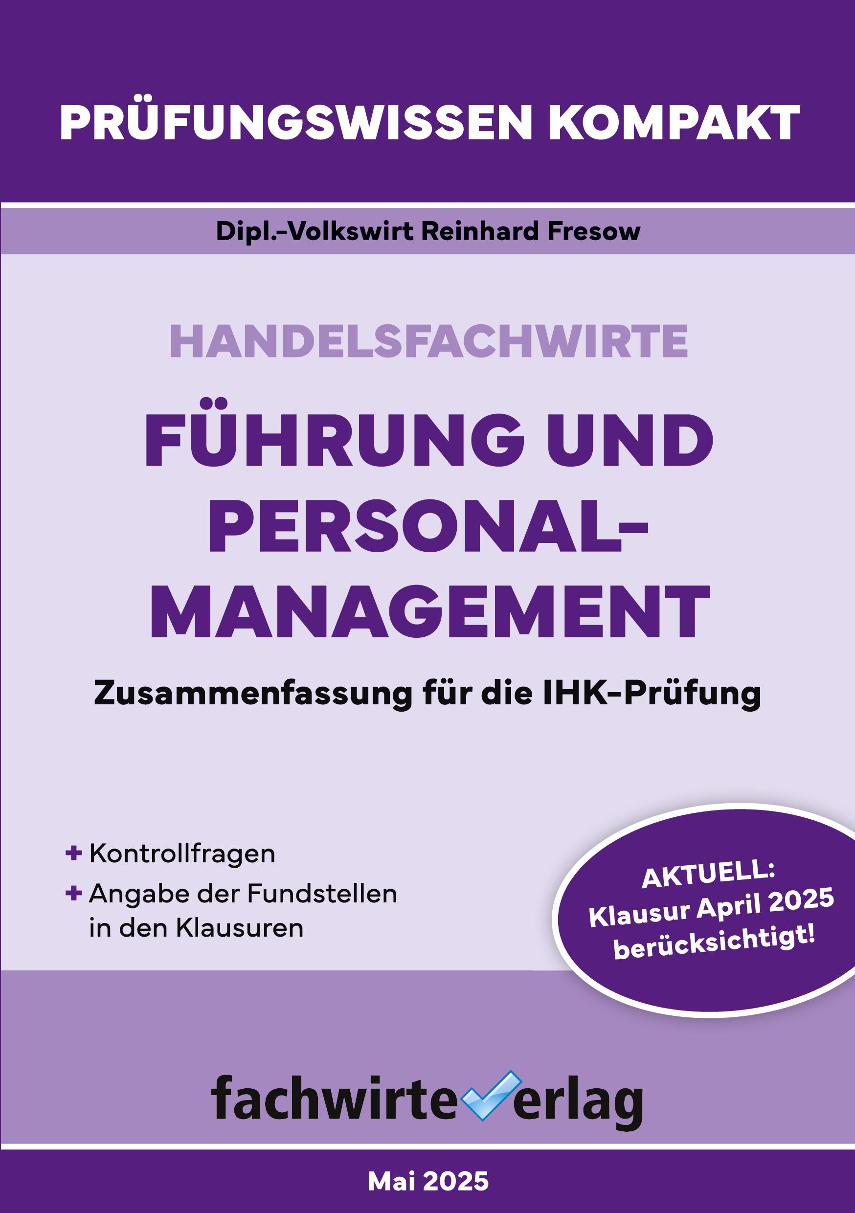 Vorderes Coverbild Handelsfachwirte: Führung und Personalmanagement