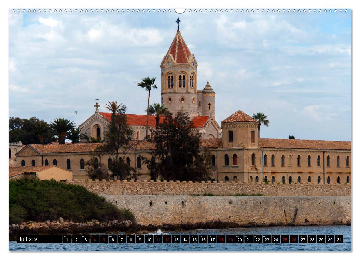 Beispielinhalt (Bild) Riviera und Mehr - Nizza, Cannes, San Remo, Monaco (hochwertiger Premium Wandkalender 2026 DIN A2 quer), Kunstdruck in Hochglanz